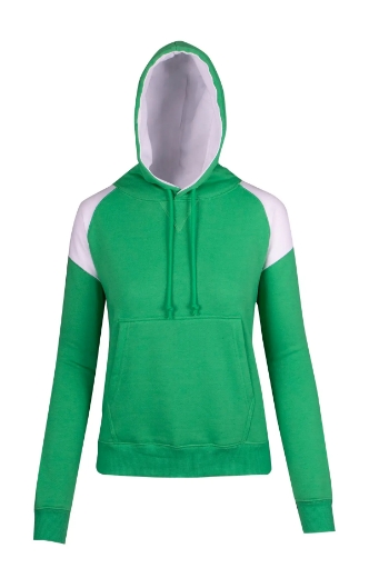 Picture of RAMO, Ladies Shoulder Contrast Panel Hoodie